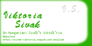 viktoria sivak business card